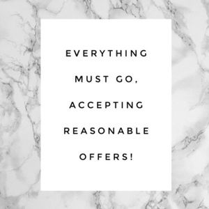 Closet Sale! EVERYTHING MUST GO!